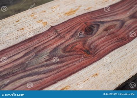 Natural Rosewood Timber Stock Image Image Of Grain 201079339