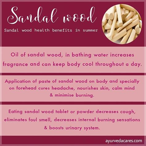 Ayurveda Cares On Instagram Sandal Wood Or Chandan Gives Amazing