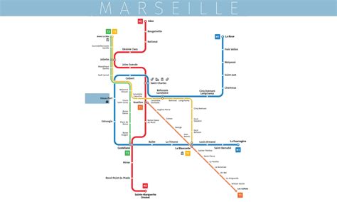 Marseille Metro M Line Route Map Stations Metro Lines Yometro