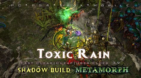 PoE 3.9 Shadow Toxic Rain Trickster Cheap Build (PC,PS4,Xbox,Mobile ...