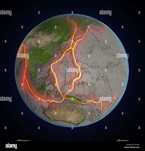 Tectonic Plates Map Asia