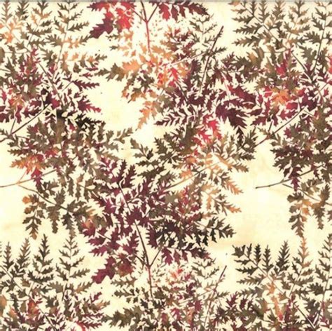 Bali Batik Large Fern Autumn V2548 66 Quilt Expressions