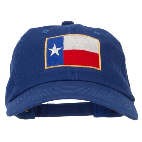 Texas Flag Embroidered Unstructured Washed Cap Royal Osfm Walmart