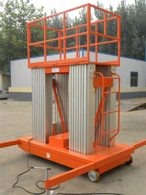 200kg 10m Movable Aerial Work Platform Lift , Hydraulic Safety Work Platform Rental