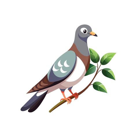 Wood Pigeon Vector Art Icons And Graphics For Free Download