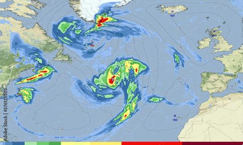 El Mapa Meteorol Gico Muestra La Precipitaci N Y La Presi N Atmosf Rica