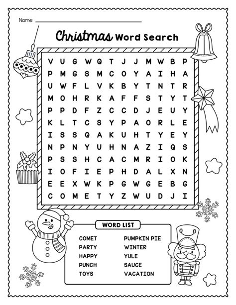 10 Christmas Word Search Free Printable Christmas Activities