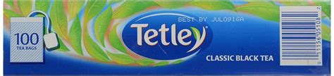 Tetley Black Tea Bags Classic Blend 100 Ct N6 Free Image Download