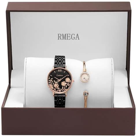 Rmega Coffret Cadeau Montre Femme Marque De Luxe Bracelet Femme Etanche