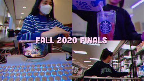 College Finals Week Fall 2020 Exam Week VLOG YouTube