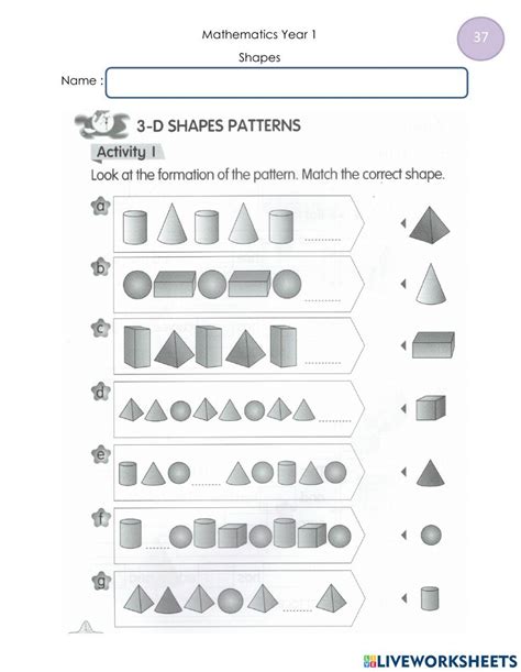 Free Worksheets On Shapes And Patterns For Grade 3 Download Free Worksheets On Shapes And