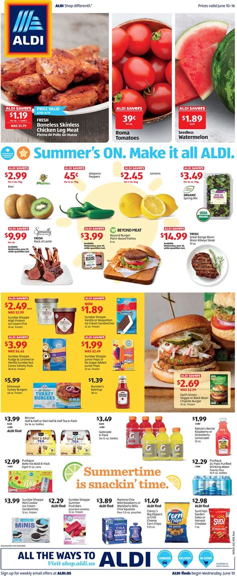 ALDI WEEKLY AD CIRCULAR VALID 06 10 06 16 2020 Aldi Summer