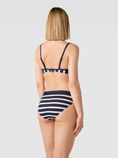 Esprit Bikini Oberteil Mit Streifenmuster Modell Brela Marine