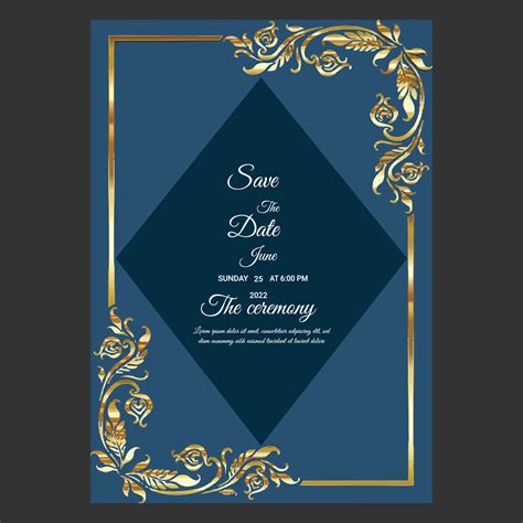 Wedding Invitation card flyer Template 8964720 Vector Art at Vecteezy