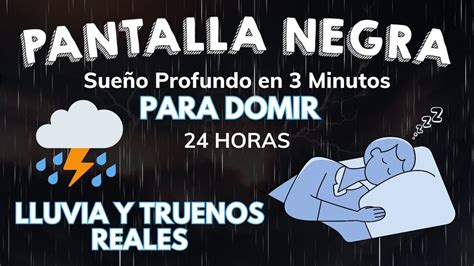 Lluvia Y Truenos Para Dormir Quedarse Dormido En Menos Min Con