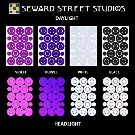 Circles And Dots Hyper Reflective Decal Set Seward Street Studios