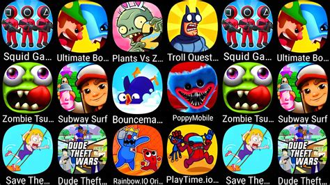 Ultimate Bowmasters Squid Game Plants Vs Zombies 2 Troll Quest TV Show