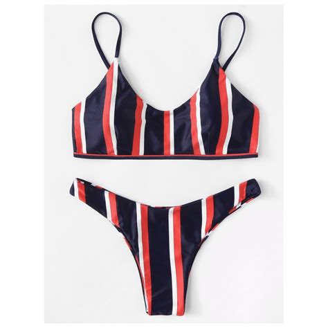 Striped Bikini Set In Striped Bikini Sets Bikinis Striped Bikini