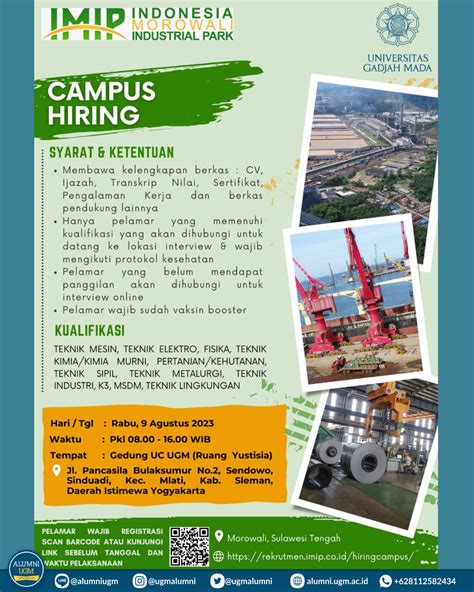 PT Indonesia Morowali Industrial Park Portal Alumni Universitas