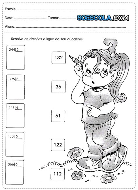 Baixe Em Pdf Atividades De Matem Tica Ano Divis O S Escola