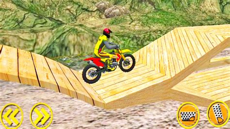 Forest Impossible Bike Stunt Mega Ramp Racing Dirt Bike Riding Stunt