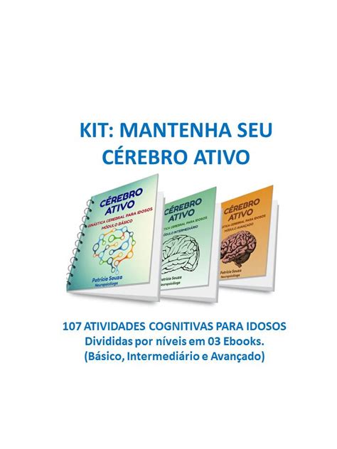 Kit Mantenha Seu C Rebro Ativo Atividades De Estimula O Cognitiva