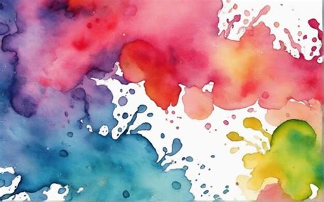 Premium Ai Image Colorful Watercolor Drips Background