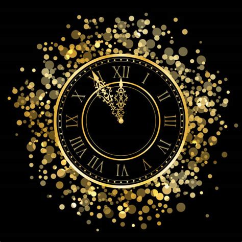 Midnight Clock Illustrations, Royalty-Free Vector Graphics & Clip Art ...