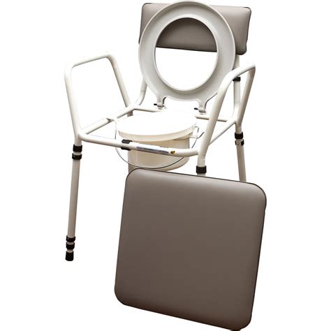 Aidapt Essex Height Adjustable Commode Chair Grey Vr161g