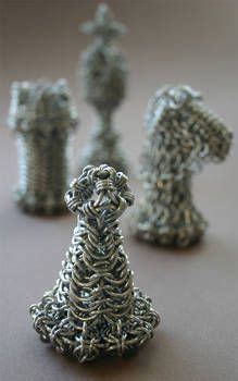 Chainmail Chess Set Knight By Herufeanor On Deviantart Handmade