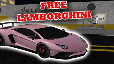 I Got A Free Lamorghini Aventador Sv Roblox Vehicle Simulator Youtube