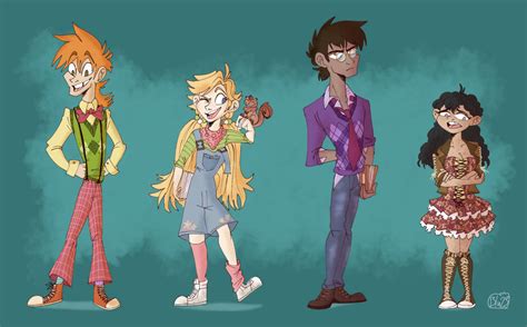 The Nerds Character Lineup Style Practice By Bluericespice On Deviantart