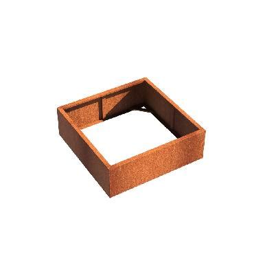 Pot Carr Andes Sans Fond En Acier Corten X X Mm