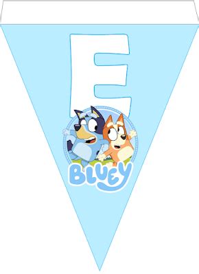 Banderines Bluey En Kits Imprimibles Para Cumplea Os Kits