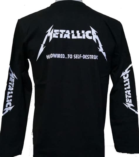 Metallica Long Sleeved T Shirt Hardwiredto Self Destruct Size Xxl