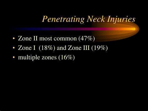 Ppt Penetrating Neck Injuries Powerpoint Presentation Free Download Id 6887578