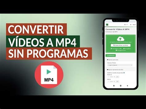 C Mo Convertir Videos A Mp Sin Programas Para Instalar En Mi Pc