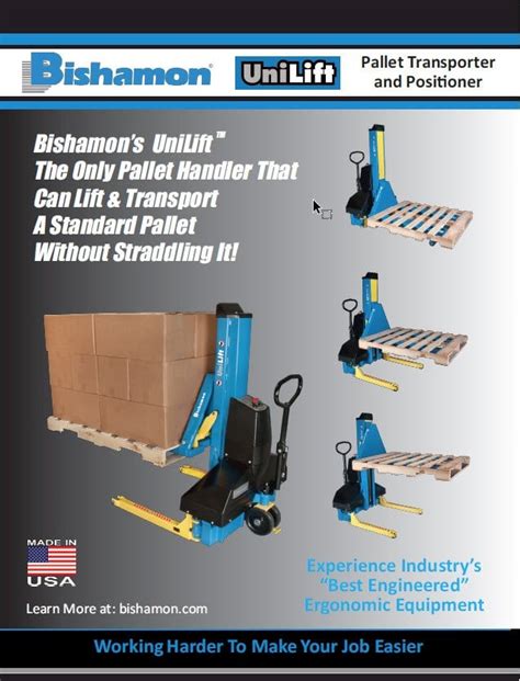 Bishamon Unilift Pallet Jack Pallet Truck Forklift And Lifter