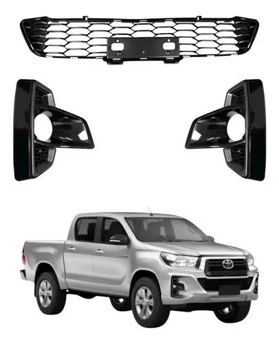 Kit Grade Frontal Toyota Hilux Srv At Black Piano