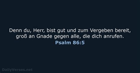 15 Januar 2022 Bibelvers Des Tages ELB Psalm 86 5 DailyVerses Net