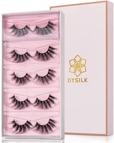 Amazon Dysilk False Eyelashes Mink Strip Lashes Pairs D Faux