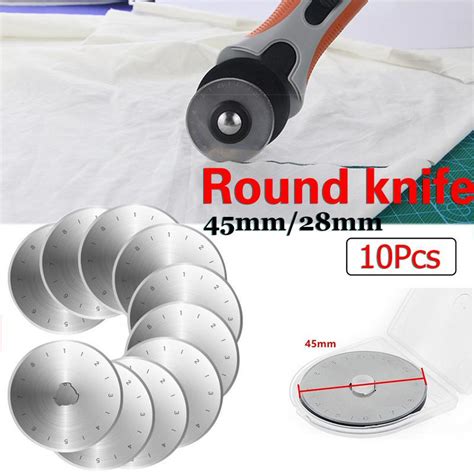 45MM 28MM 10Pcs Steel Circular Rotary Cutter Refill Blades Patchwork