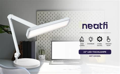 Neatfi Neues Modell XL 2 500 Lumen LED Tischlampe 162 Stück Smd Leds