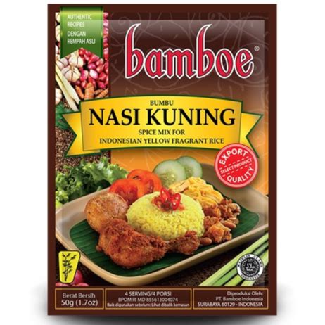 Jual Bamboe Nasi Kuning Gr Bumbu Indonesian Yellow Fragrant Rice