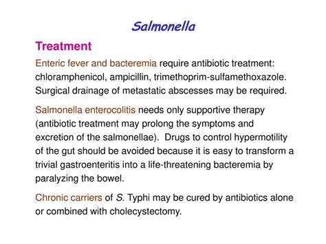 Antibiotic To Treat Salmonella