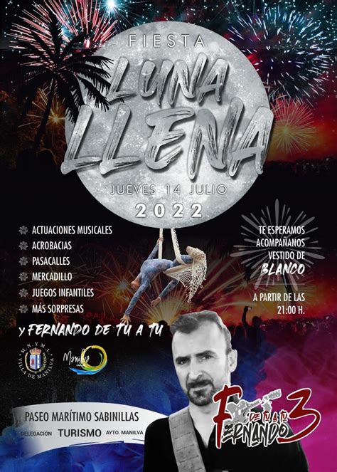 La Fiesta De La Luna Llena Llega Este Jueves A Sabinillas Con Kiko