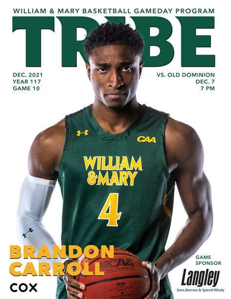 2021 22 William And Mary Mens Basketball Program Old Dominion By