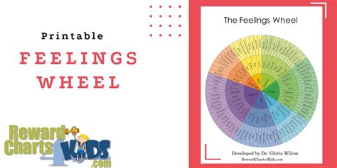 Feelings Wheel Toddler Printable Pdf