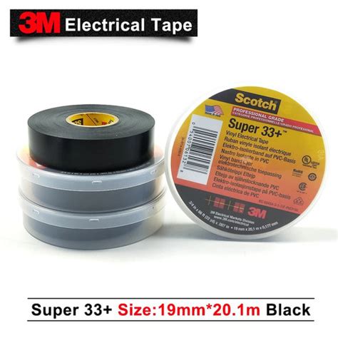 Jual 3m Scotch Super 33 Electrical Vinyl Tape Isolasi Hitam Ori Usa