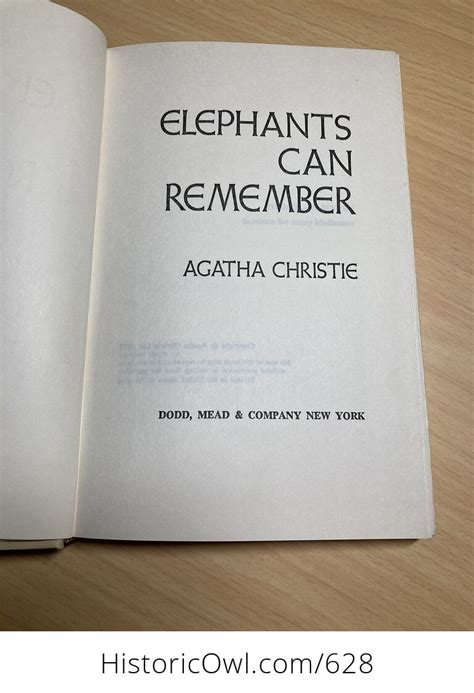 Elephants Can Remember Book by Agatha Christie C1972 #5ieUIckyhPQ